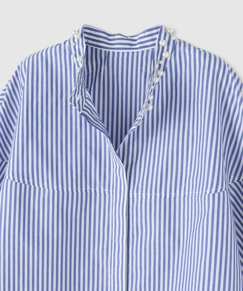 allureville / アルアバイル シャツ・ブラウス | パールカラーロンストコクーンブラウス | 詳細2