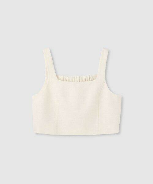 allureville / アルアバイル ベスト | シャークスキンショートジレ（オフホワイト (02)）