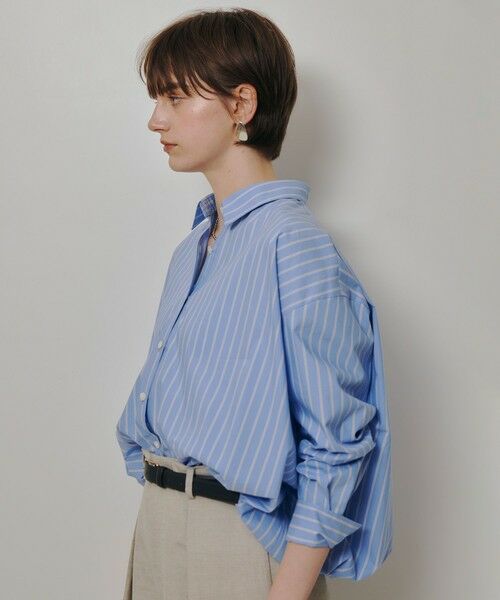 allureville / アルアバイル シャツ・ブラウス | ストライプスカーフ付バルーンシャツ | 詳細2