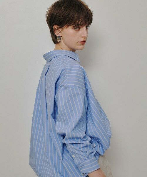allureville / アルアバイル シャツ・ブラウス | ストライプスカーフ付バルーンシャツ | 詳細3