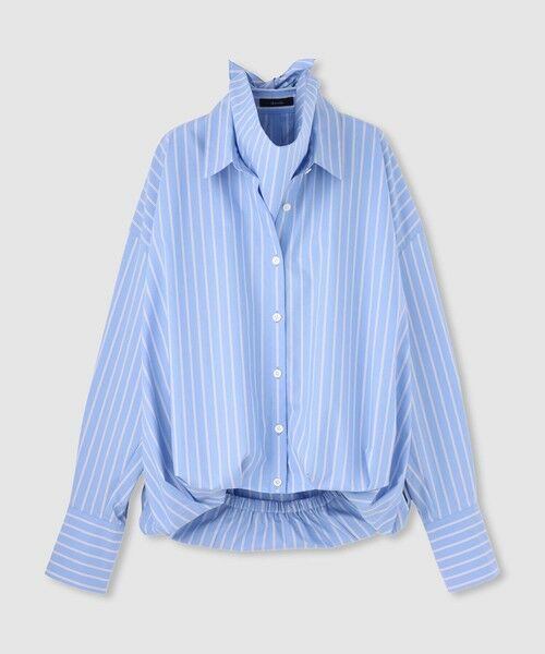 allureville / アルアバイル シャツ・ブラウス | ストライプスカーフ付バルーンシャツ | 詳細6