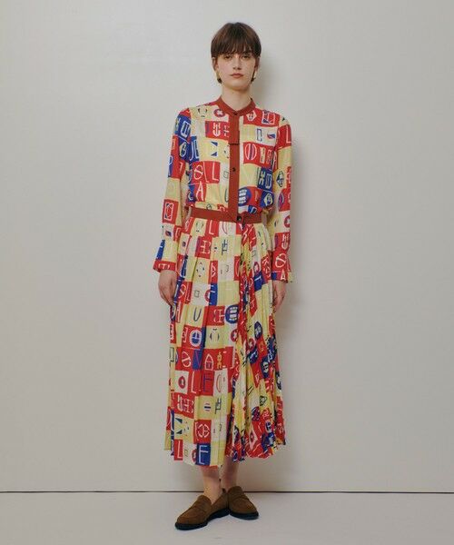 allureville / アルアバイル シャツ・ブラウス | パッチワークプリントボウブラウス | 詳細6