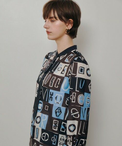 allureville / アルアバイル シャツ・ブラウス | パッチワークプリントボウブラウス | 詳細11
