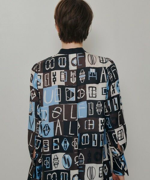 allureville / アルアバイル シャツ・ブラウス | パッチワークプリントボウブラウス | 詳細13