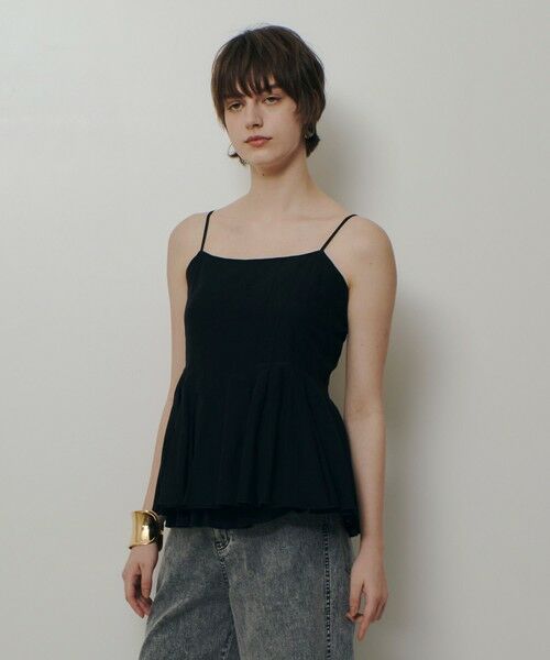 allureville / アルアバイル キャミソール・チューブトップ | リライムローンペプラムキャミソール | 詳細1