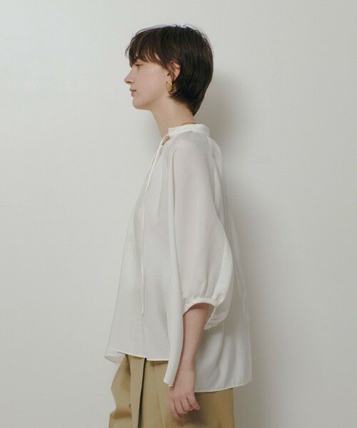 allureville / アルアバイル シャツ・ブラウス | ギャザーボリュームスタンドブラウス | 詳細2