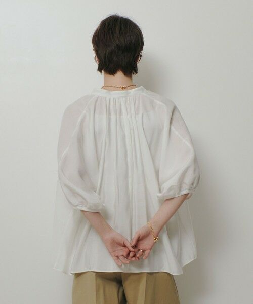 allureville / アルアバイル シャツ・ブラウス | ギャザーボリュームスタンドブラウス | 詳細4
