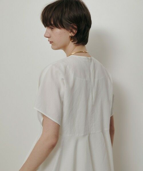 allureville / アルアバイル シャツ・ブラウス | リネンラミーペプラムブラウス | 詳細3