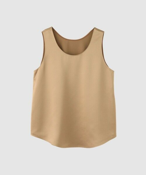 allureville / アルアバイル シャツ・ブラウス | サテンタンクブラウス（キャメル (84)）
