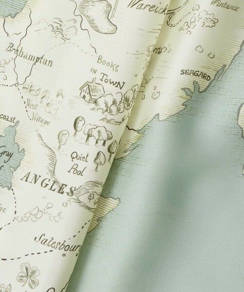 allureville / アルアバイル ロング・マキシ丈ワンピース | MAPプリントバックリボンワンピース | 詳細18