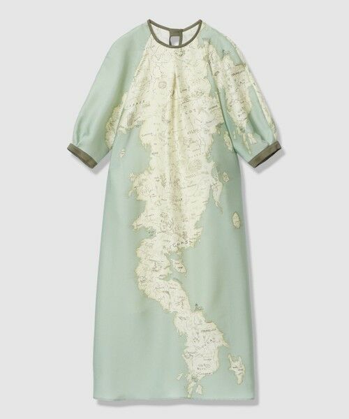 allureville / アルアバイル ロング・マキシ丈ワンピース | ＭＡＰプリントバックリボンワンピース | 詳細7