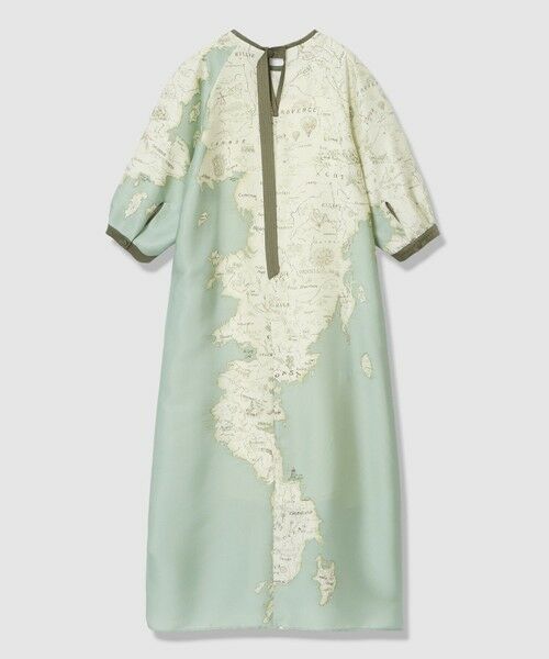 allureville / アルアバイル ロング・マキシ丈ワンピース | ＭＡＰプリントバックリボンワンピース | 詳細8