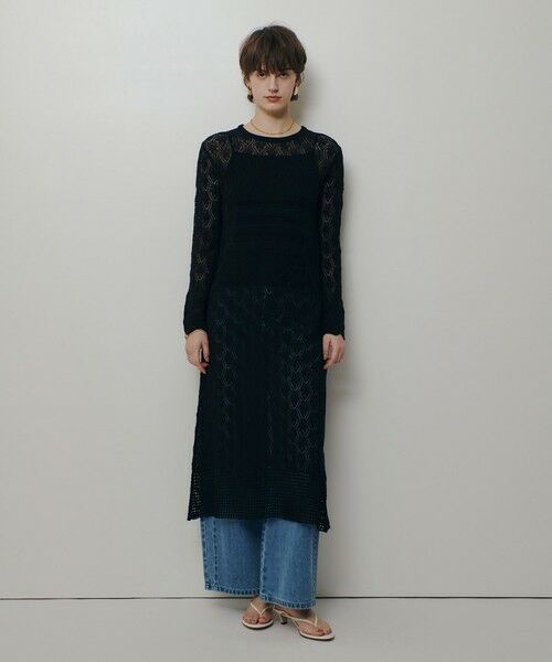 allureville / アルアバイル ドレス | レースニットワンピース | 詳細5