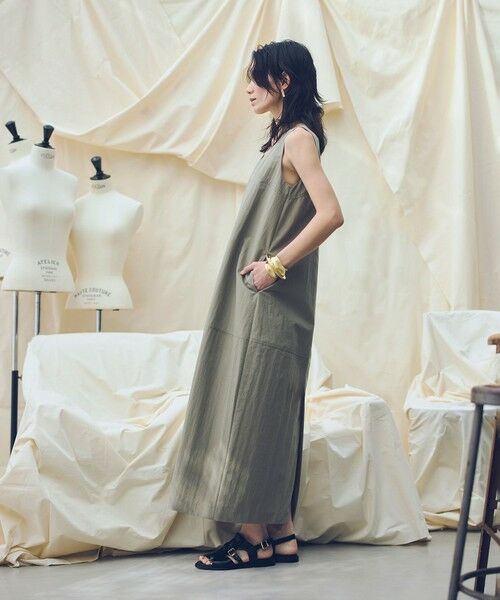 allureville / アルアバイル ロング・マキシ丈ワンピース | 【ATELIER Line】ノースリーブコクーンワンピース | 詳細3