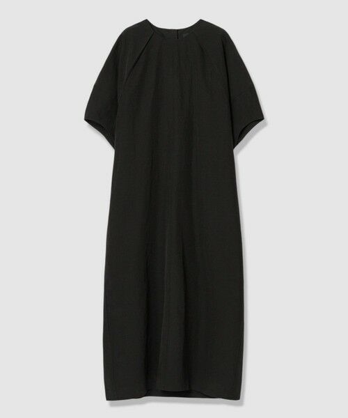 allureville / アルアバイル ロング・マキシ丈ワンピース | リネンラミーコクーンワンピース（ブラック (95)）