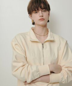 allureville / アルアバイル カットソー | ハーフジップ刺繍プルオーバー