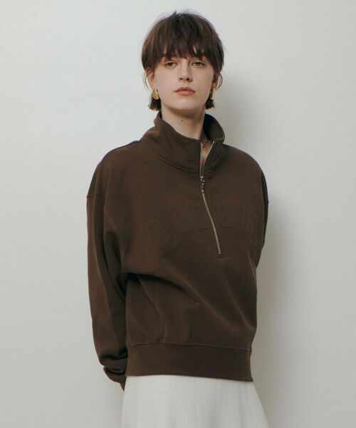 allureville / アルアバイル カットソー | ハーフジップ刺繍プルオーバー | 詳細10