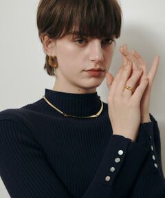 allureville / アルアバイル ニット・セーター | レースドッキングリブプルオーバー