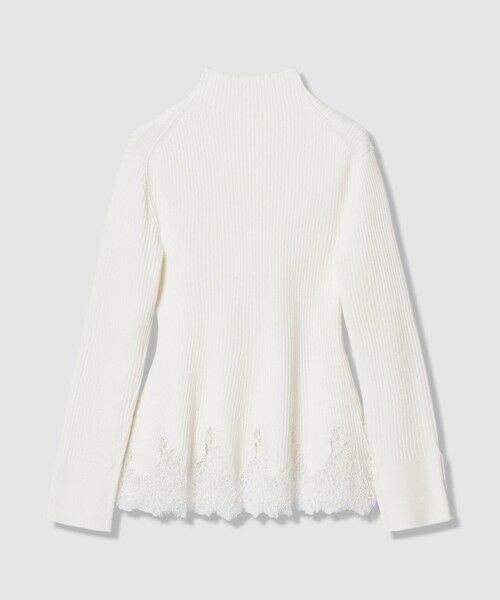allureville / アルアバイル ニット・セーター | レースドッキングリブプルオーバー | 詳細1