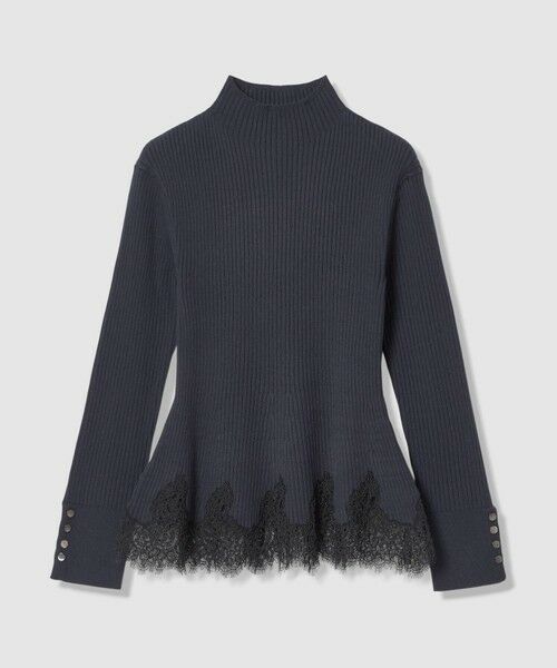 allureville / アルアバイル ニット・セーター | レースドッキングリブプルオーバー | 詳細9