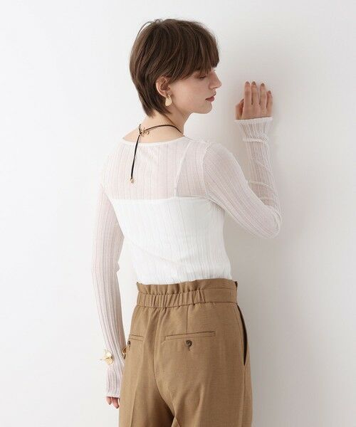 allureville / アルアバイル ニット・セーター | シアーリブプルオーバー | 詳細4