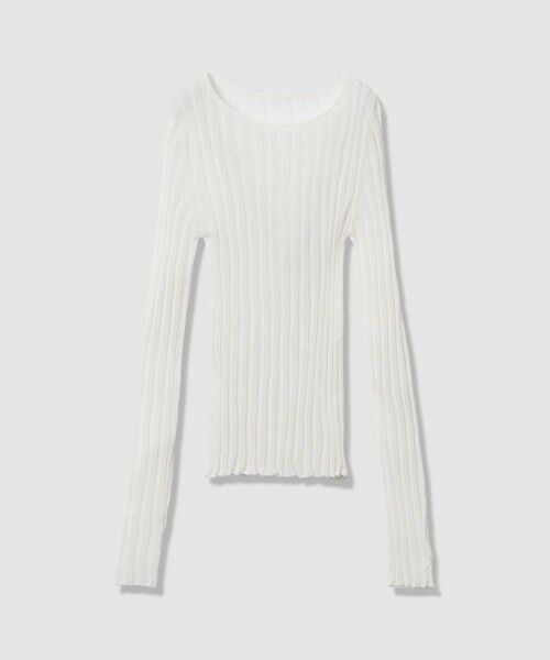 allureville / アルアバイル ニット・セーター | シアーリブプルオーバー | 詳細7
