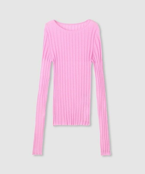 allureville / アルアバイル ニット・セーター | シアーリブプルオーバー（ピンク (41)）
