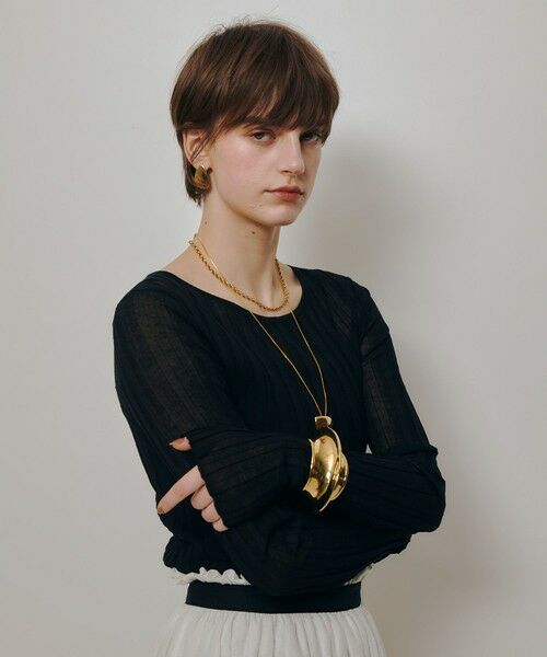 allureville / アルアバイル ニット・セーター | シアーリブプルオーバー | 詳細13