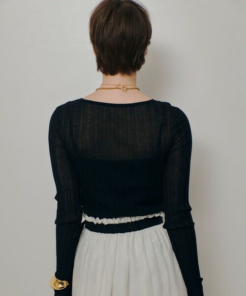 allureville / アルアバイル ニット・セーター | シアーリブプルオーバー | 詳細16