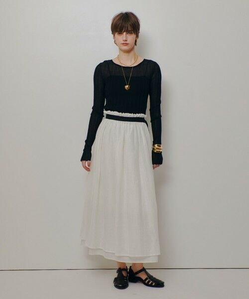 allureville / アルアバイル ニット・セーター | シアーリブプルオーバー | 詳細17