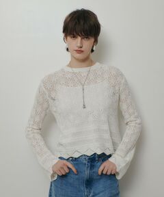 allureville / アルアバイル ニット・セーター | レースニットプルオーバー
