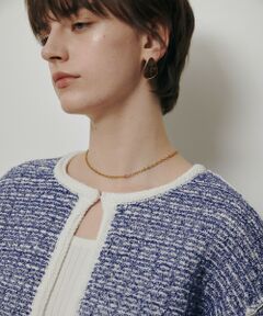 allureville / アルアバイル カーディガン・ボレロ | リバーシブルツィードカーディガン