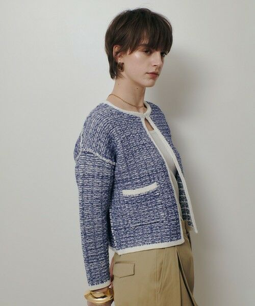 allureville / アルアバイル カーディガン・ボレロ | リバーシブルツィードカーディガン | 詳細6