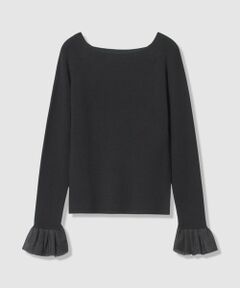 allureville / アルアバイル ニット・セーター | ２ＷＡＹネックフリルカフプルオーバー