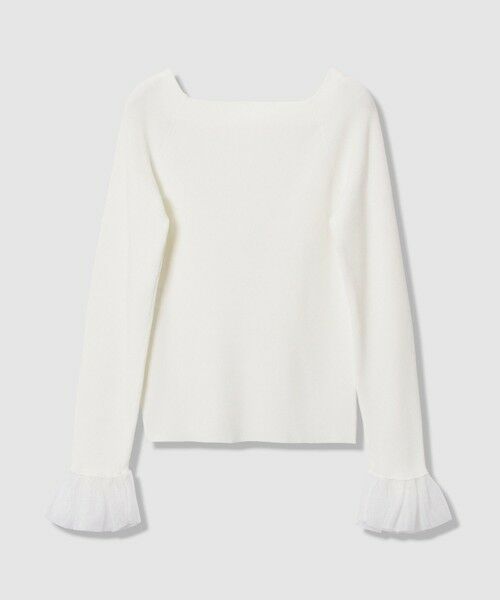 allureville / アルアバイル ニット・セーター | ２ＷＡＹネックフリルカフプルオーバー | 詳細1