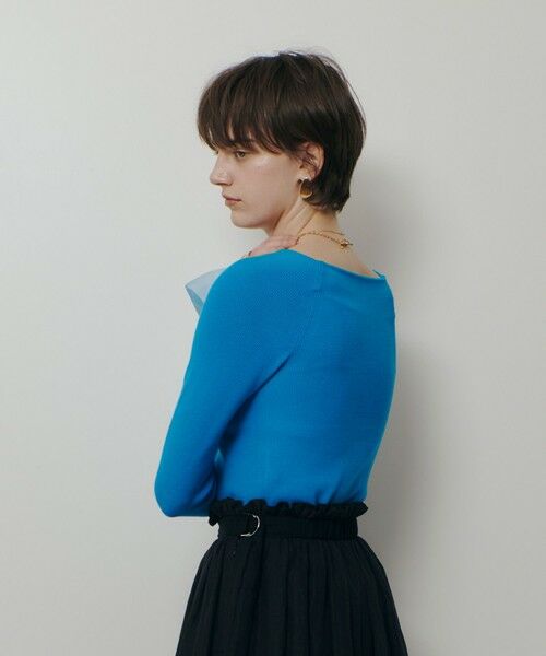 allureville / アルアバイル ニット・セーター | ２ＷＡＹネックフリルカフプルオーバー | 詳細5