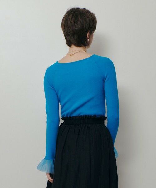 allureville / アルアバイル ニット・セーター | ２ＷＡＹネックフリルカフプルオーバー | 詳細6