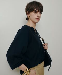 allureville / アルアバイル ニット・セーター | コットンインレードルマンスリーブプルオーバー