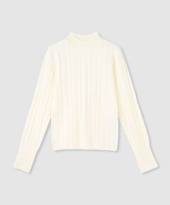 allureville / アルアバイル ニット・セーター | ストライプモックネックレス プルオーバー