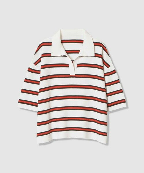 allureville / アルアバイル ニット・セーター | ボーダーポロ プルオーバー | 詳細7