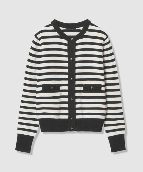 allureville / アルアバイル カーディガン・ボレロ | ポケットクルーカーディガン（ブラック系 (98)）