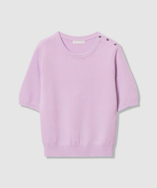 allureville / アルアバイル ニット・セーター | ソウバリ肩釦クループルオーバー（ラベンダー (53)）
