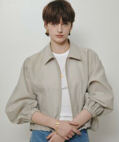 allureville / アルアバイル ブルゾン | オーガンジーステンカラーブルゾン