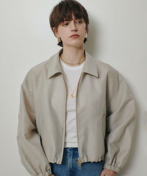 allureville / アルアバイル ブルゾン | オーガンジーステンカラーブルゾン | 詳細1