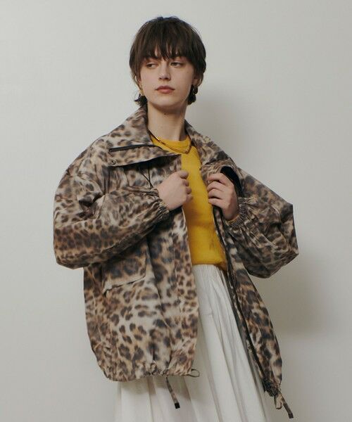 allureville / アルアバイル ブルゾン | レオパプリントスタンドカラーブルゾン | 詳細2