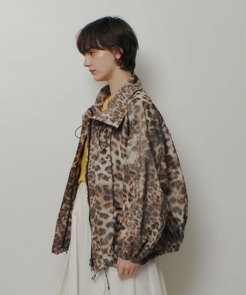 allureville / アルアバイル ブルゾン | レオパプリントスタンドカラーブルゾン | 詳細3