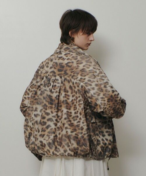 allureville / アルアバイル ブルゾン | レオパプリントスタンドカラーブルゾン | 詳細4