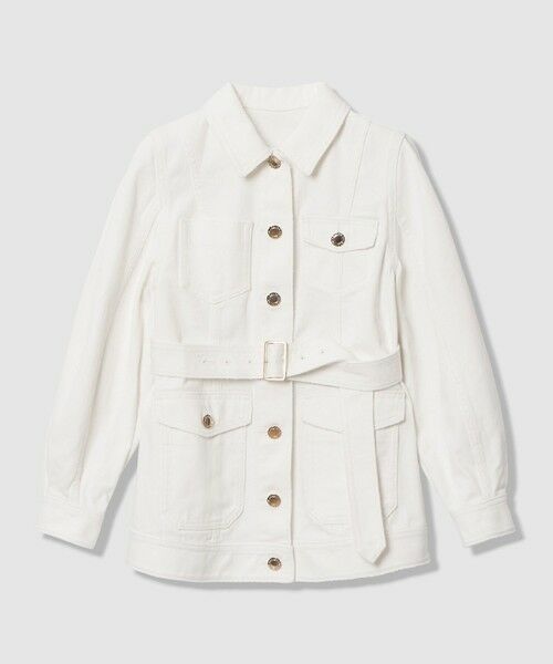 allureville / アルアバイル Gジャン・デニムジャケット | 【LOULOU WILLOUGHBY】カーブスリーブデニムジャケット（オフホワイト (02)）