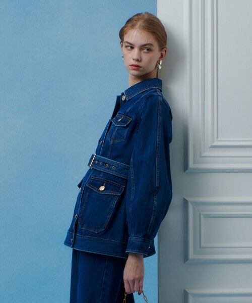 allureville / アルアバイル Gジャン・デニムジャケット | 【LOULOU WILLOUGHBY】カーブスリーブデニムジャケット | 詳細2