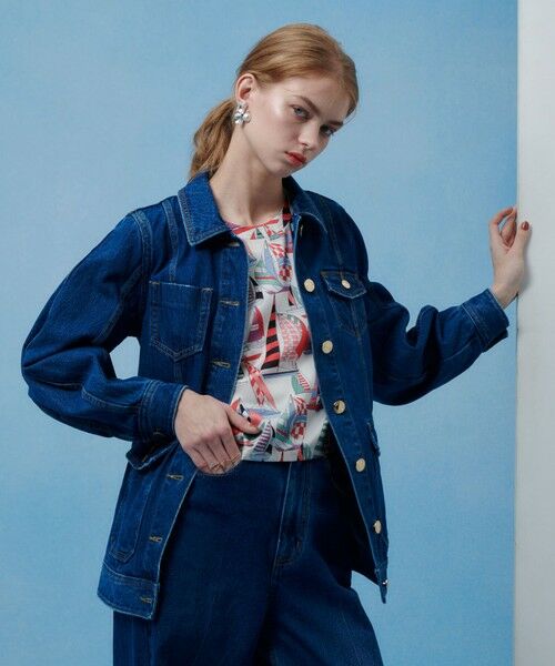 allureville / アルアバイル Gジャン・デニムジャケット | 【LOULOU WILLOUGHBY】カーブスリーブデニムジャケット | 詳細4